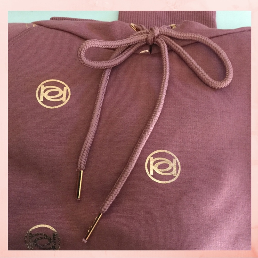 Bebe Sport Logo Hoodie Sweatshirt Top. Size M NWT.